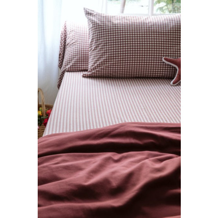 Avis Drap housse enfant percale de coton bio Vichy KADOLIS 2