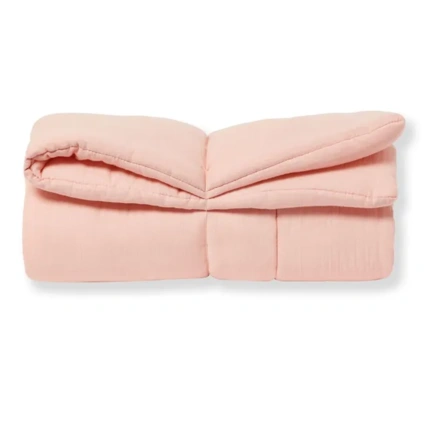 Avis Tapis de jeu en gaze de coton biologique rose poudre LUCIOLE ET CIE 1