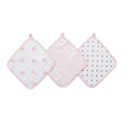 Avis Lot de 3 débarbouillettes pour la toilette  ADEN + ANAIS 1