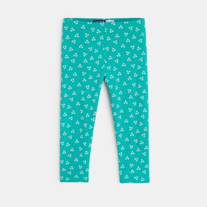 Avis Leggings courts imprimés vert fille OKAIDI 1