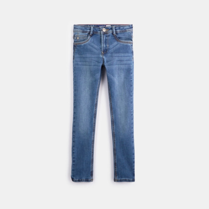 Avis Jean skinny hyper stretch bleu garçon OKAIDI 1