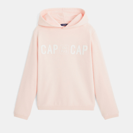 Avis Sweat à capuche Cap ou pas cap rose fille OKAIDI 1