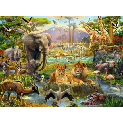 Avis Puzzle Animaux de la savane - de 8 ans RAVENSBURGER 2