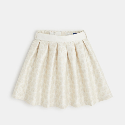 Avis Jupe chic en jacquard beige fille OKAIDI 1
