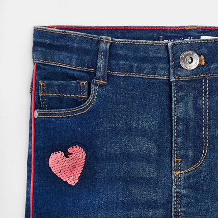 Avis Jean slim hyper-stretch bleu fille OKAIDI 5