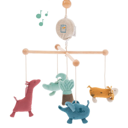 Avis Mobile bébé musical sous mon baobab moulin Roty 1