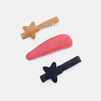 Avis Pinces crocodile en velours (lot de 3) rose fille OKAIDI 1