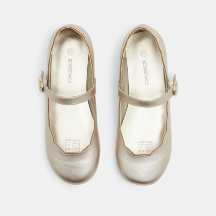 Avis Ballerines métallisées à bride blanches fille OKAIDI 3