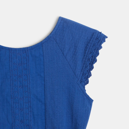 Avis Robe évasée unie bleue fille OKAIDI 3