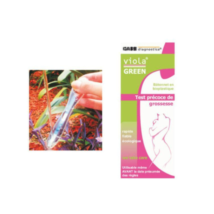 Avis Test de grossesse précoce en bioplastique VIOLA GREEN 1