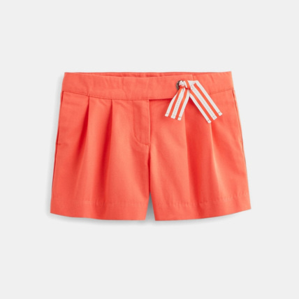 Avis Short toile uni violet fille OKAIDI 1