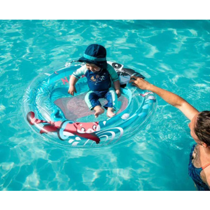 Avis Plateforme d'éveil aquatique bouée bébé Tinoa Decathlon 3