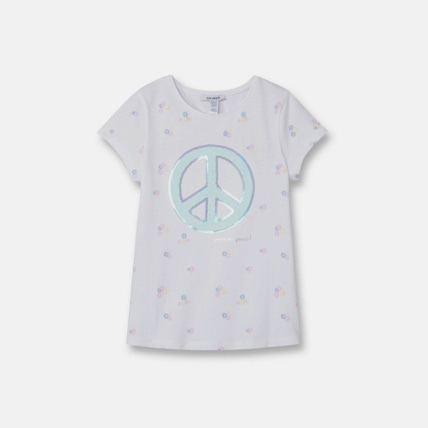 Avis T-shirt à motif magique bleu fille OKAIDI 2