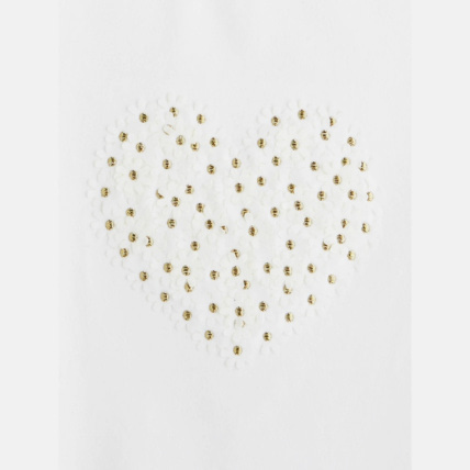 Avis T-shirt à motifs 3D blanc fille OKAIDI 3