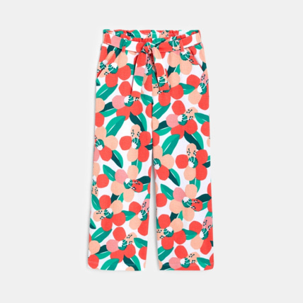 Avis Pantalon large imprimé orange fille OKAIDI 1