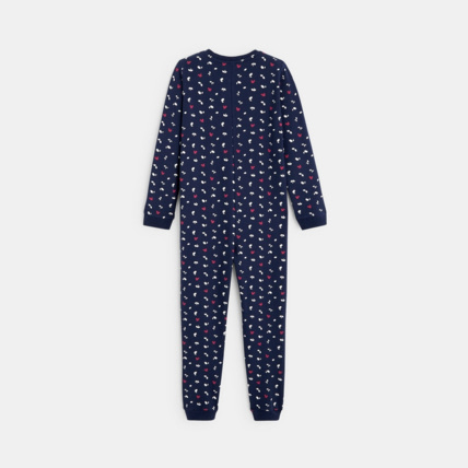 Combinaison en jersey imprime bleu fille OKAIDI Comparateur Avis Prix