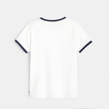 Avis T-shirt coton bio à motif marin blanc garçon OKAIDI 3