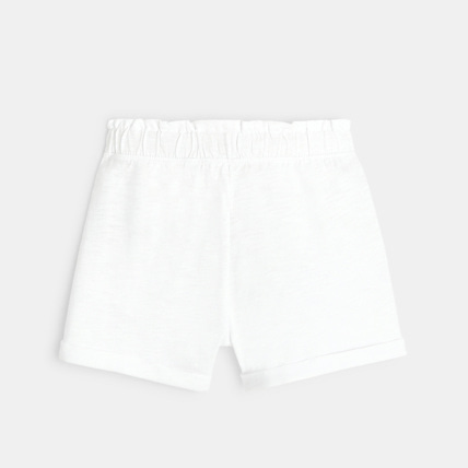Avis Short en jersey uni blanc fille OKAIDI 4