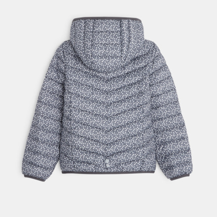 Avis Doudoune à capuche motif petits cœurs grise fille OKAIDI 6
