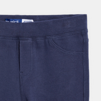 Avis Leggings en jersey uni bleu fille OKAIDI 3