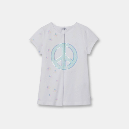 Avis T-shirt à motif magique bleu fille OKAIDI 1