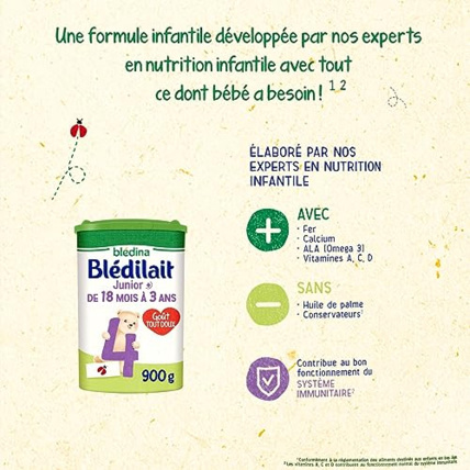 Avis Lait en poudre Junior 4ème âge Blédina 5