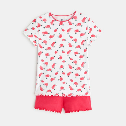 Avis Pyjama 2 pièces court motif fraises rose fille OKAIDI 2