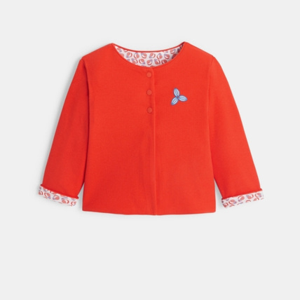 Avis Gilet réversible maille côtelée et imprimée OBAÏBI 1