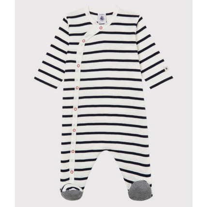 Avis Dors-bien à rayures bébé en côte Petit Bateau 1