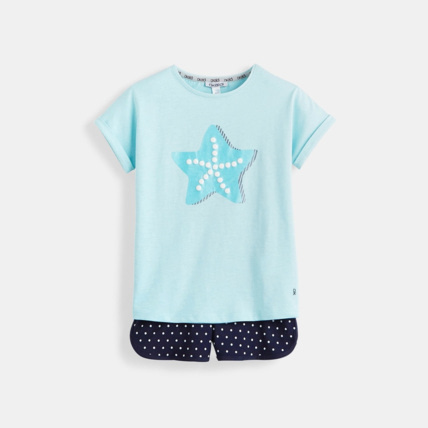Avis Pyjama d'été bleu fille OKAIDI 1