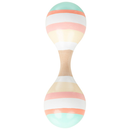 Avis Petite maraca double en bois Crazy Colors Prémaman 1
