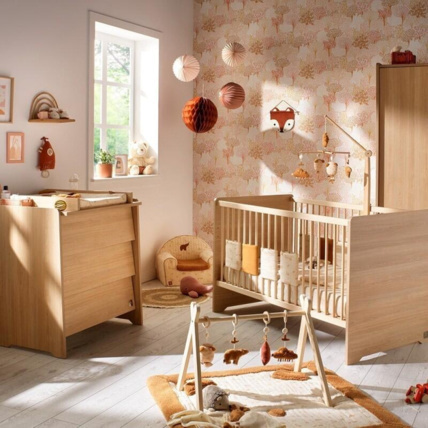 Avis Chambre Duo Cannelle Lit bébé évolutif + Commode Sauthon 1