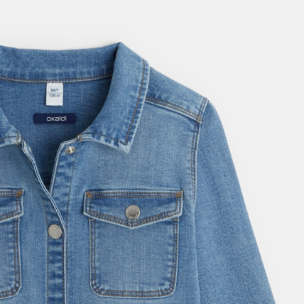 Avis Combinaison-pantalon en jean stretch bleu fille OKAIDI 2