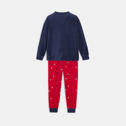 Avis Pyjama 2 pièces en velours motif renne bleu garçon OKAIDI 4