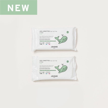 Avis Les 2 paquets de lingettes à l'eau compostables JOONE 1