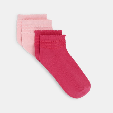 Avis Socquettes fantaisie (lot de 2) rose fille OKAIDI 1