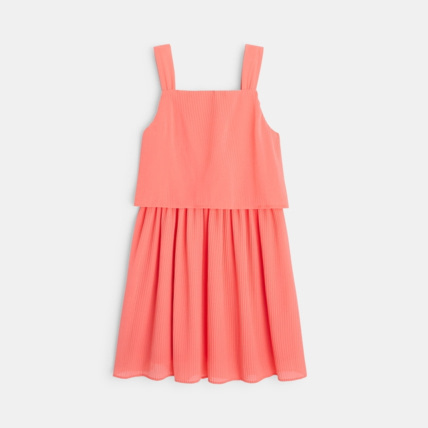 Avis Robe plissée à bretelles rose fille OKAIDI 3
