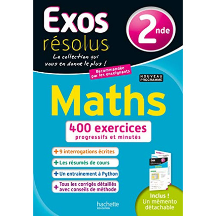 Avis Exos résolus - Maths 2nde Hachette Éducation 1