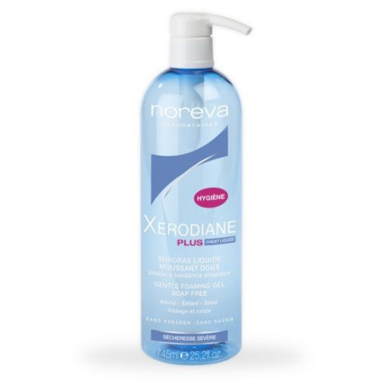 Avis Surgras liquide moussant doux Xerodiane Plus NOREVA 1