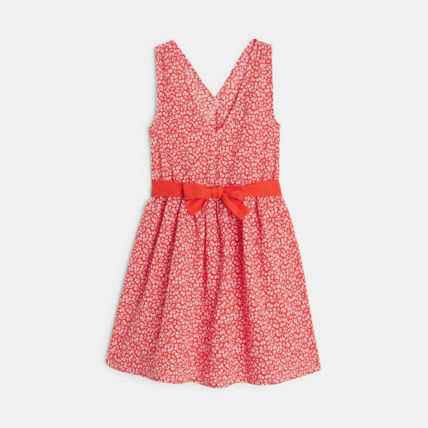 Avis Robe cache-coeur à fleurs orange fille OKAIDI 3
