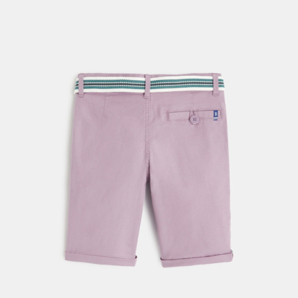 Avis Bermuda slim maille fantaisie violet garçon OKAIDI 4
