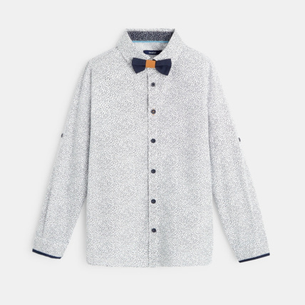 Avis Chemise imprimée et nœud papillon bleue garçon OKAIDI 1