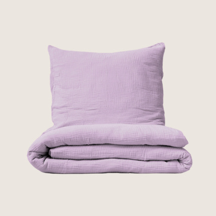 Avis Housse De Couette Et Taie D'oreiller En Gaze De Coton Petite Amélie 1