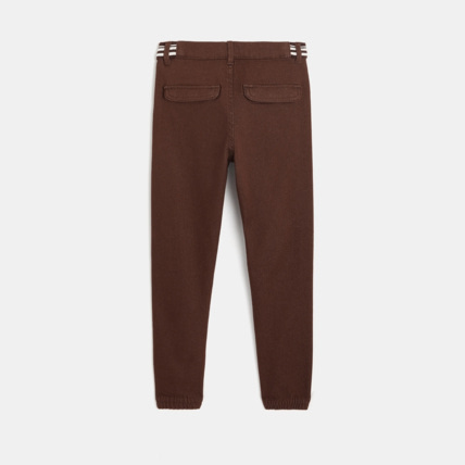 Avis Pantalon carrot en toile marron garçon OKAIDI 4