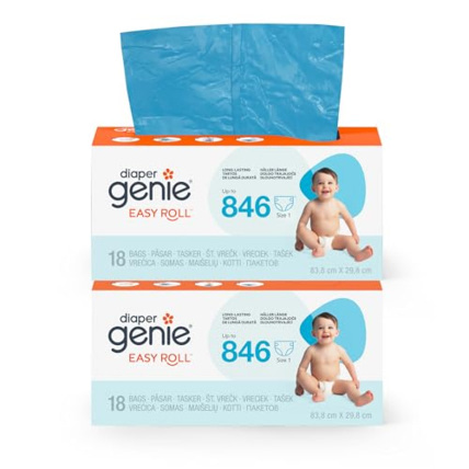 Avis Pack de 2 recharges originales Easy roll poubelle à couches Diaper Genie 1