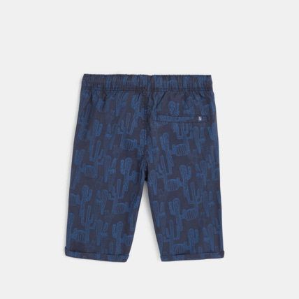 Avis Bermuda slim en toile motif cactus bleu garçon OKAIDI 4