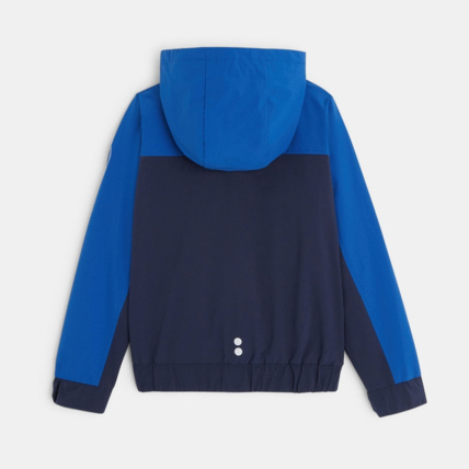 Avis Blouson bicolore déperlant à capuche bleu garçon OKAIDI 5