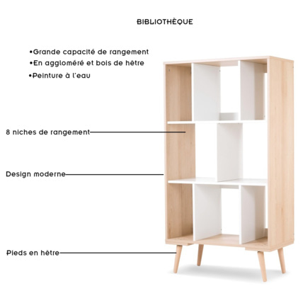 Avis Bibliothèque avec étagères SOFIE LITTLE SKY BY KLUPS 2