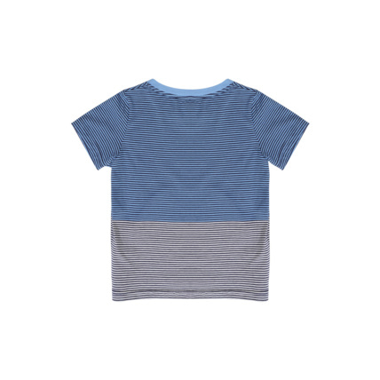 Avis T-shirt rayé Kids - coton - Lobelia/Marine Deep/Milk ARMOR-LUX 2