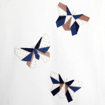 Avis T-shirt en coton biologique blanc fille OKAIDI 3